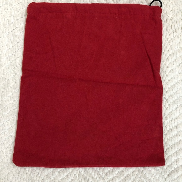 Valentino Garavani Red Felt Dust Bag Shoe Bag - Picture 3 of 6